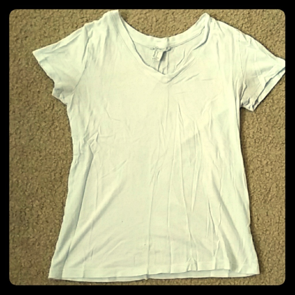 White V-Neck Shirt